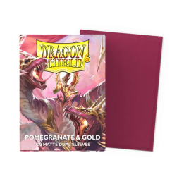 Dragon Shield - Matte Dual - Pomegrate & Gold