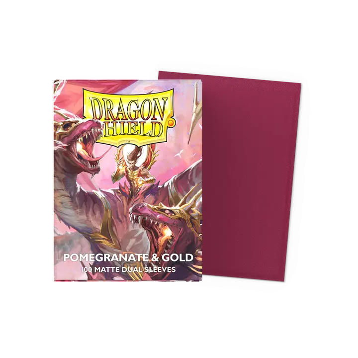 Dragon Shield - Matte Dual - Pomegrate & Gold