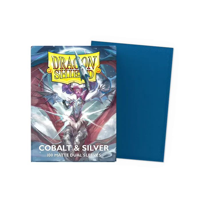 Dragon Shield - Matte Dual - Cobalt & Silver
