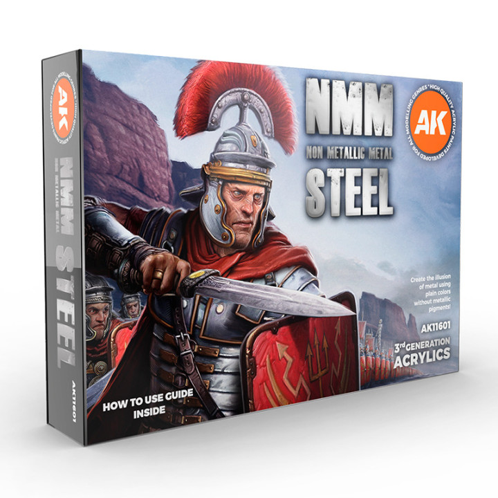 AK Interactive – Set Non Metallic Metal : Steel (3Gen)