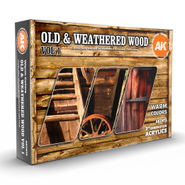 AK Interactive – Set Old & Weathered Wood vol. 1 (3Gen)