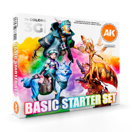 AK Interactive – Basic Starter Set, 14 couleurs (3Gen)