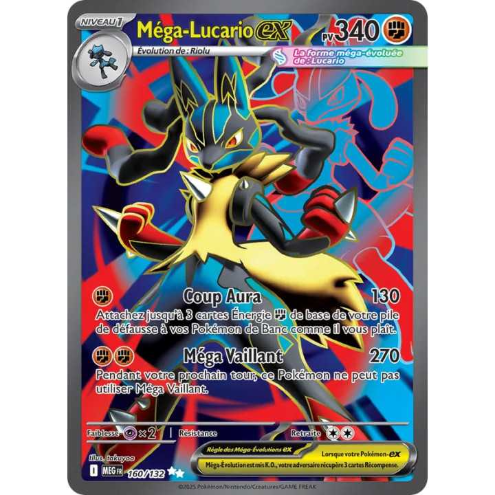 Méga-Lucario-ex – Méga-Évolution n° 160 – Français