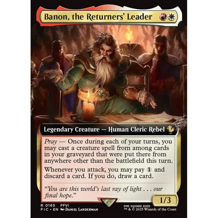 Banon, chef de la Résistance – Final Fantasy Commander n° 165 – Foil – Français