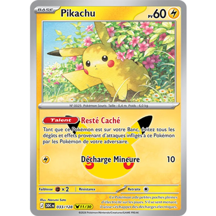 Pikachu – 30ᵉ Anniversaire n° 033 – Français