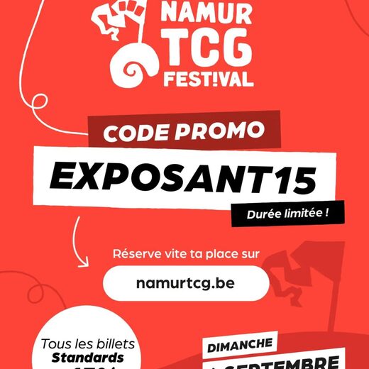 🎉 Bonne nouvelle pour tous les passionnés de TCG ! 🎉 Nous serons présents au @namurtcg et, pour l'occasion, pr…